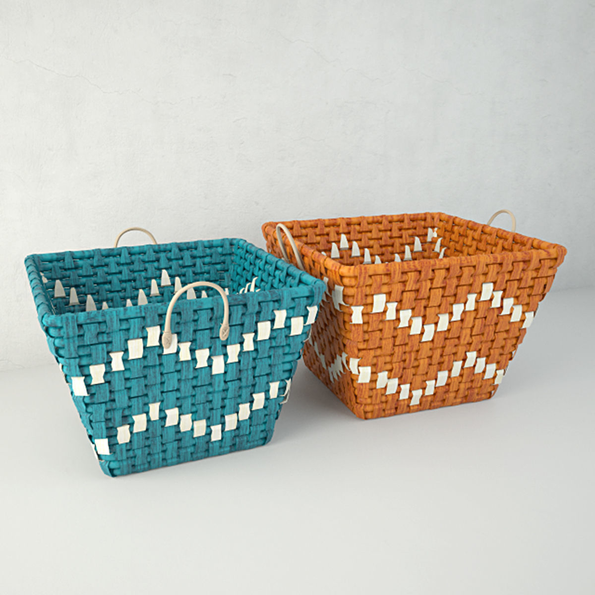 Coloured Baskets by ZARA HOME 3D model_3