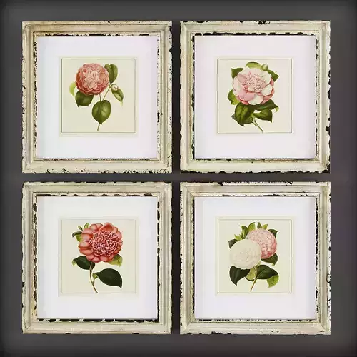 Picture Frames Low-poly 3D model