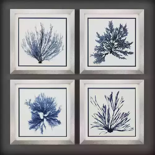 Picture Frames Low-poly 3D model