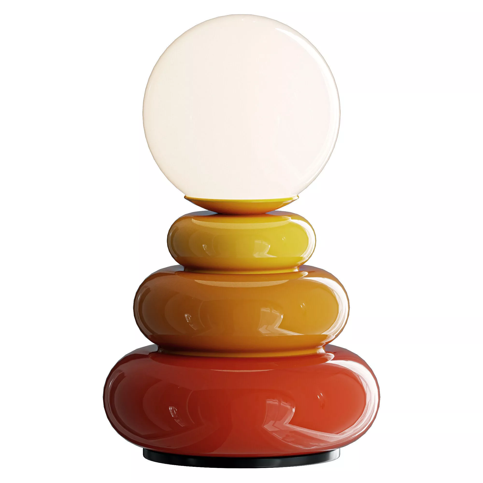 Triple Gourd Table Lamp 3D model