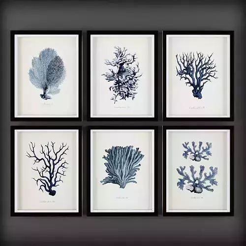 Picture Frames Low-poly 3D model