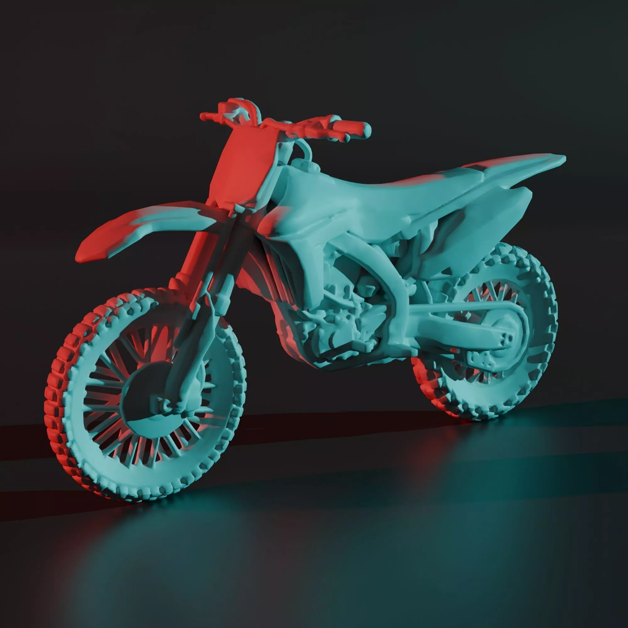 Yamaha YZ 450F 3D Printable STL Model Motocross Motorcycle 3D print model
