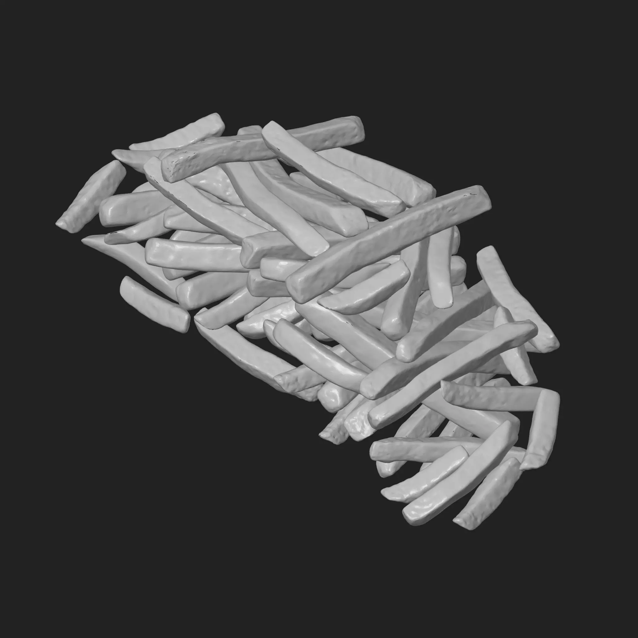 French Fries Half Order 3D print model