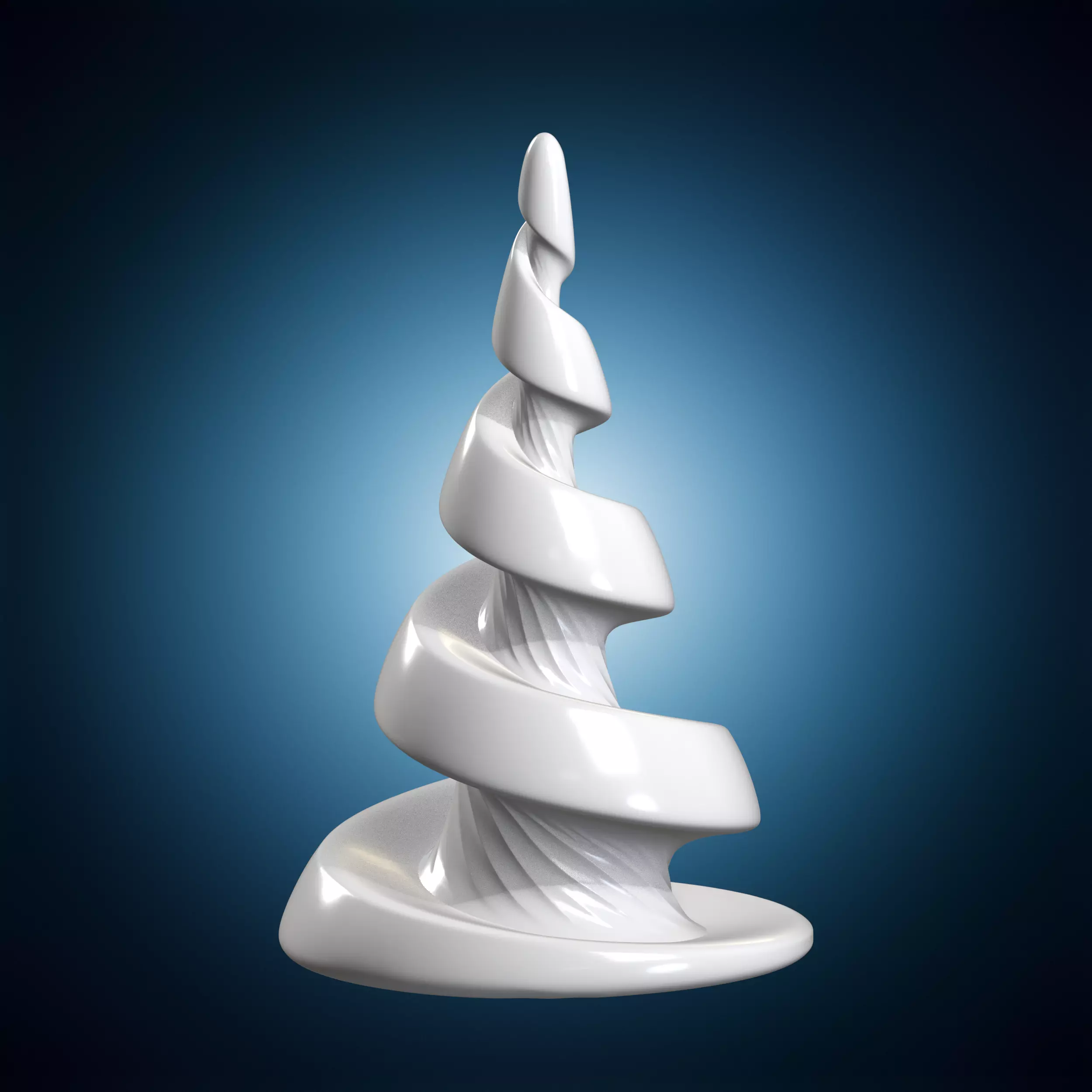 Abstract Spiral Sculpture 3D Print Model 3D print model