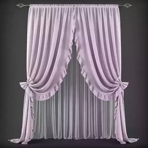 Curtain 3D model 243