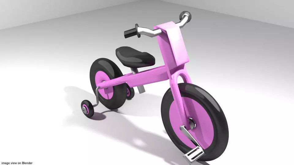 Bicycle - Kid Tricyle 3D model
