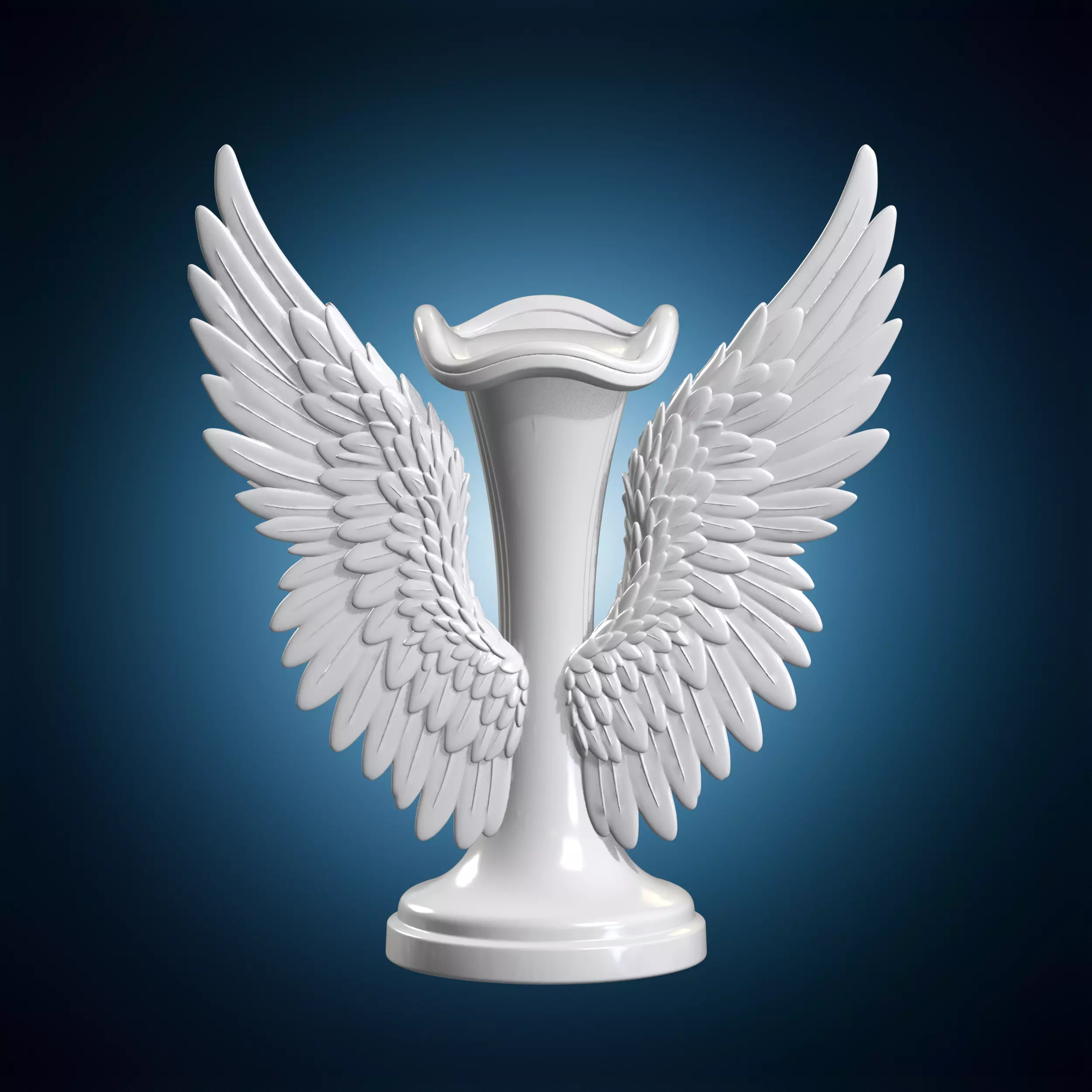 Winged Pedestal Stand Trophy Display Base 3D Print Model 3D print model