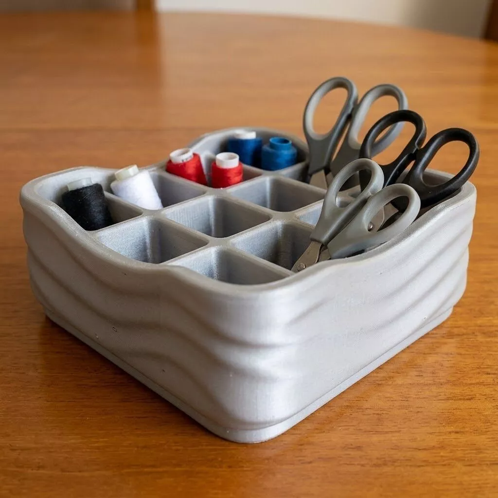 Wavy Desktop Organizer 3D Print Model 3D print model