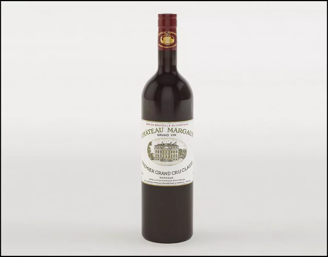 Wine bottle 3D model_0