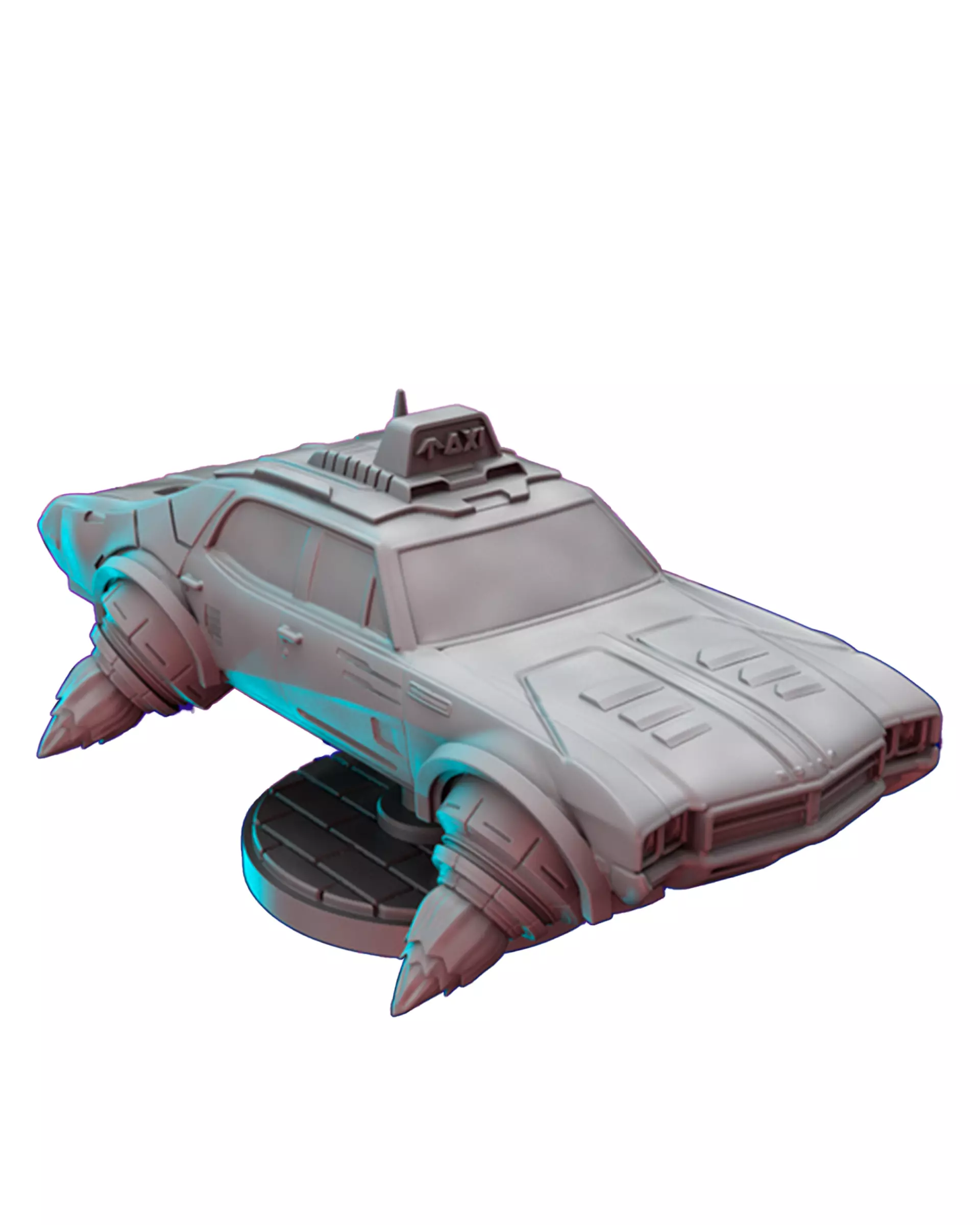 Cyber Taxi 3D Print STL Miniature RPG 3D print model