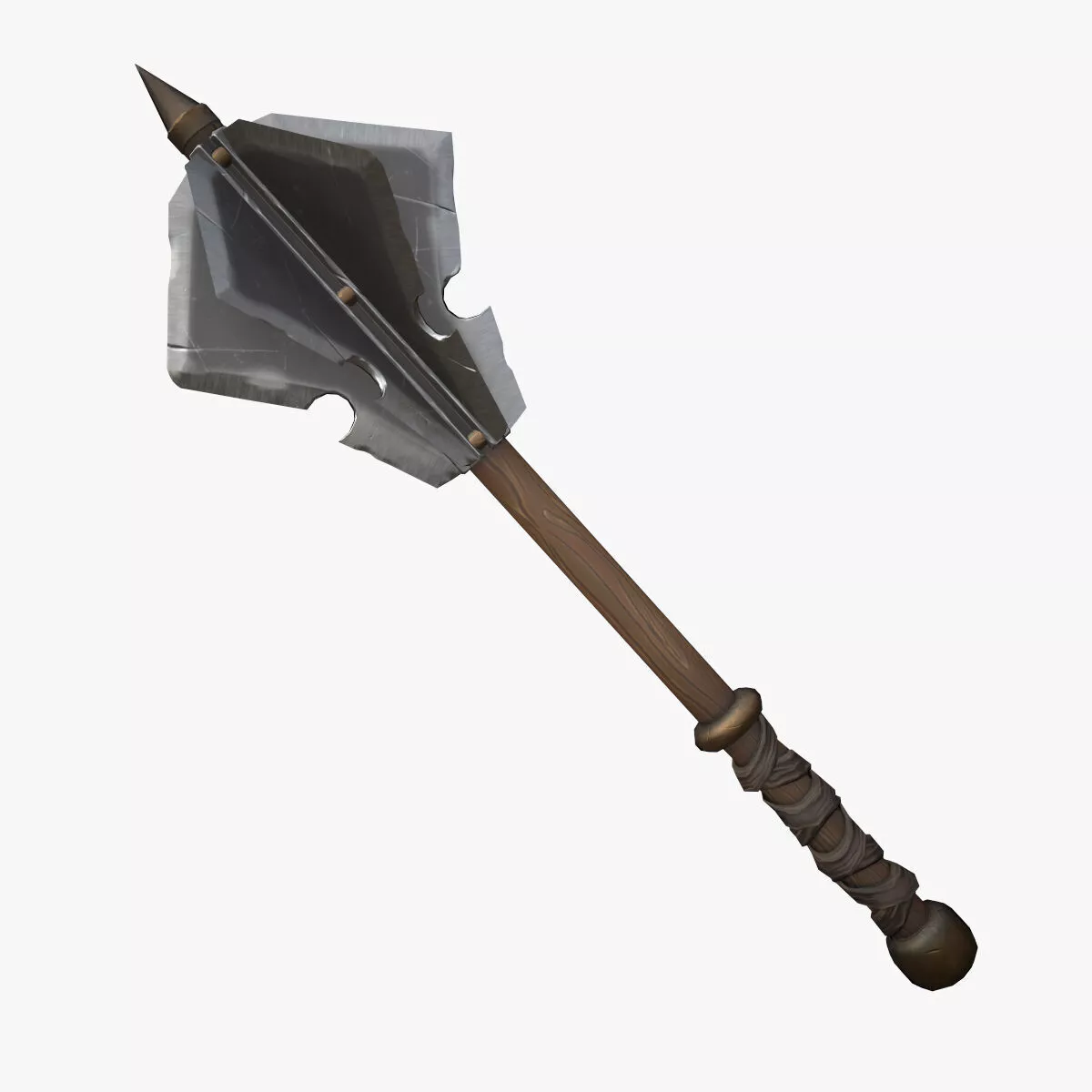 Stylized Mace --109-- Low-poly 3D model