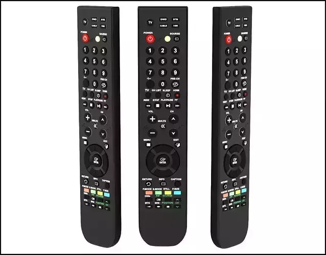 TV remote controller 3D model