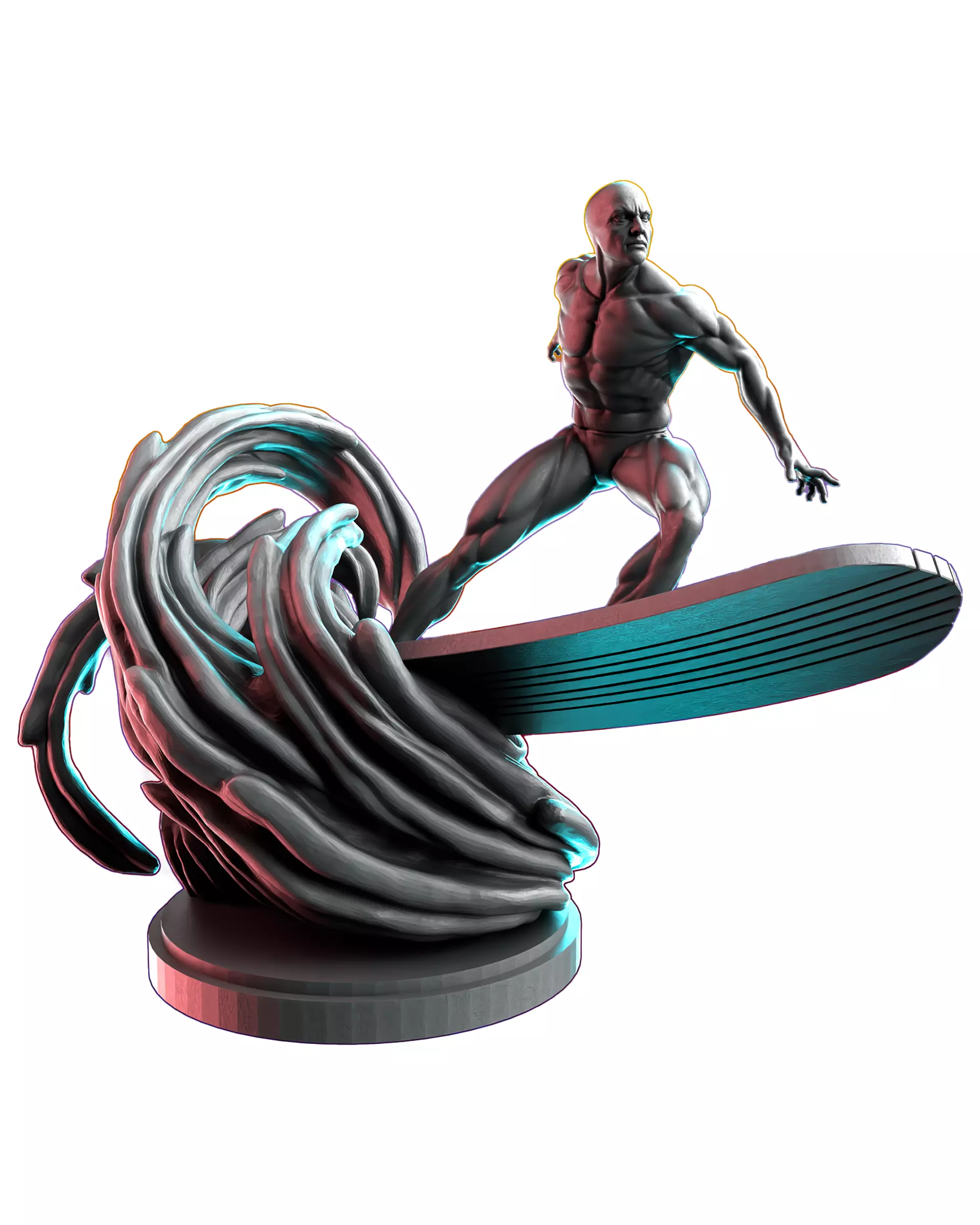 Chrome Dome 3D Print STL Miniature RPG 3D print model