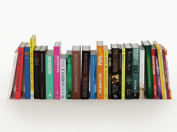 Book set 01 3D model