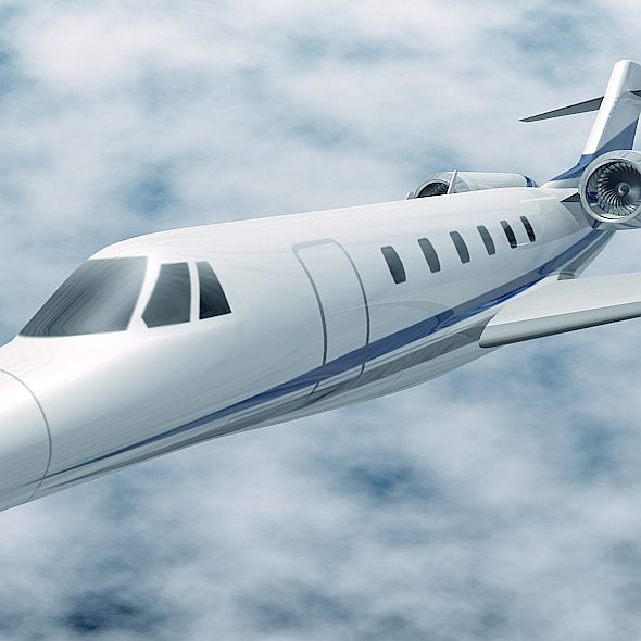 Cessna Citation X business jet 3D model_6
