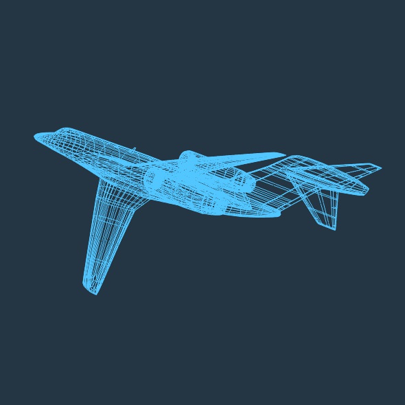 Cessna Citation X business jet 3D model_9