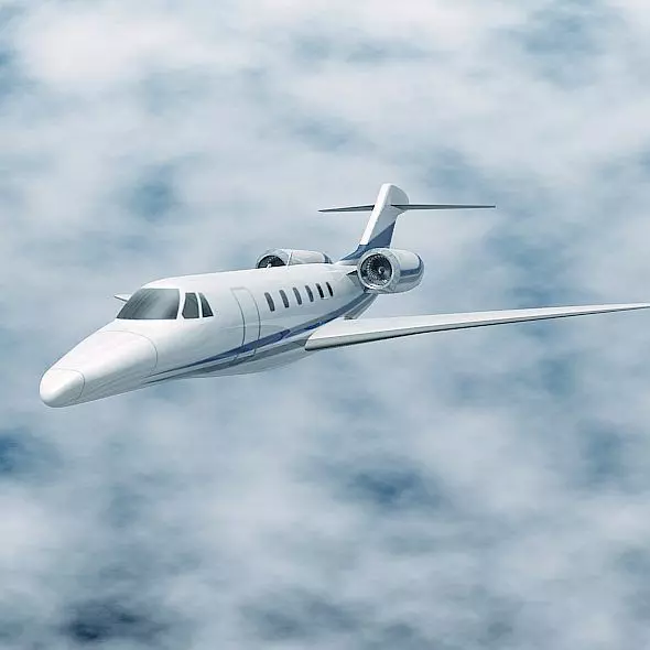 Cessna Citation X business jet 3D model_0