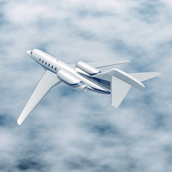 Cessna Citation X business jet 3D model_5