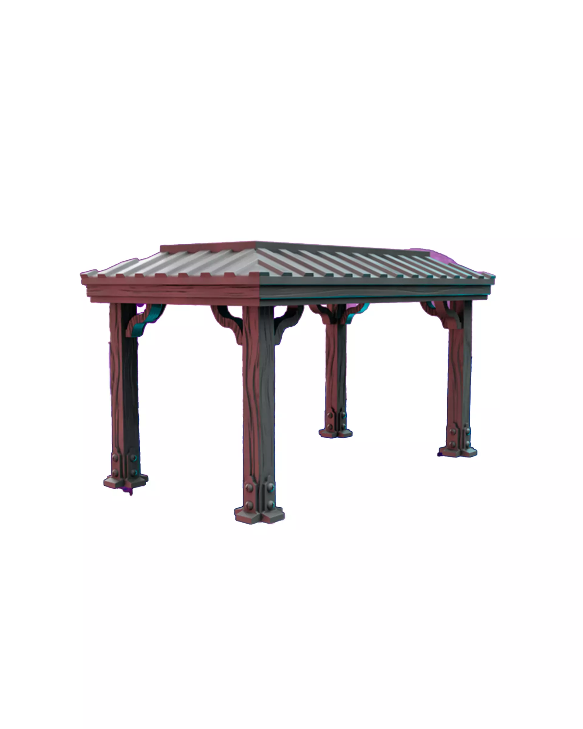 Gazebo 3D Print STL Miniature RPG 3D print model