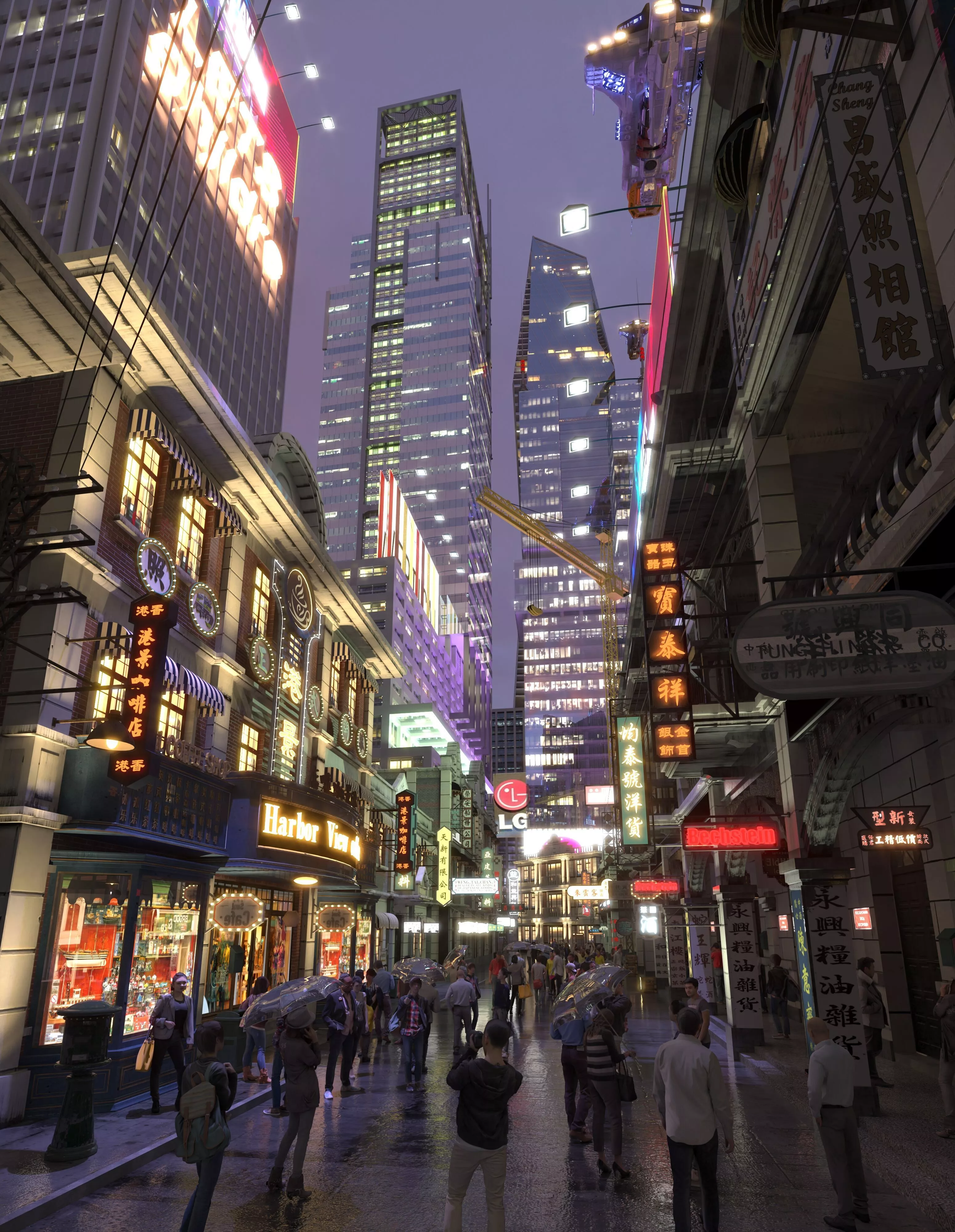 Cyber City-Chinatown 3D model