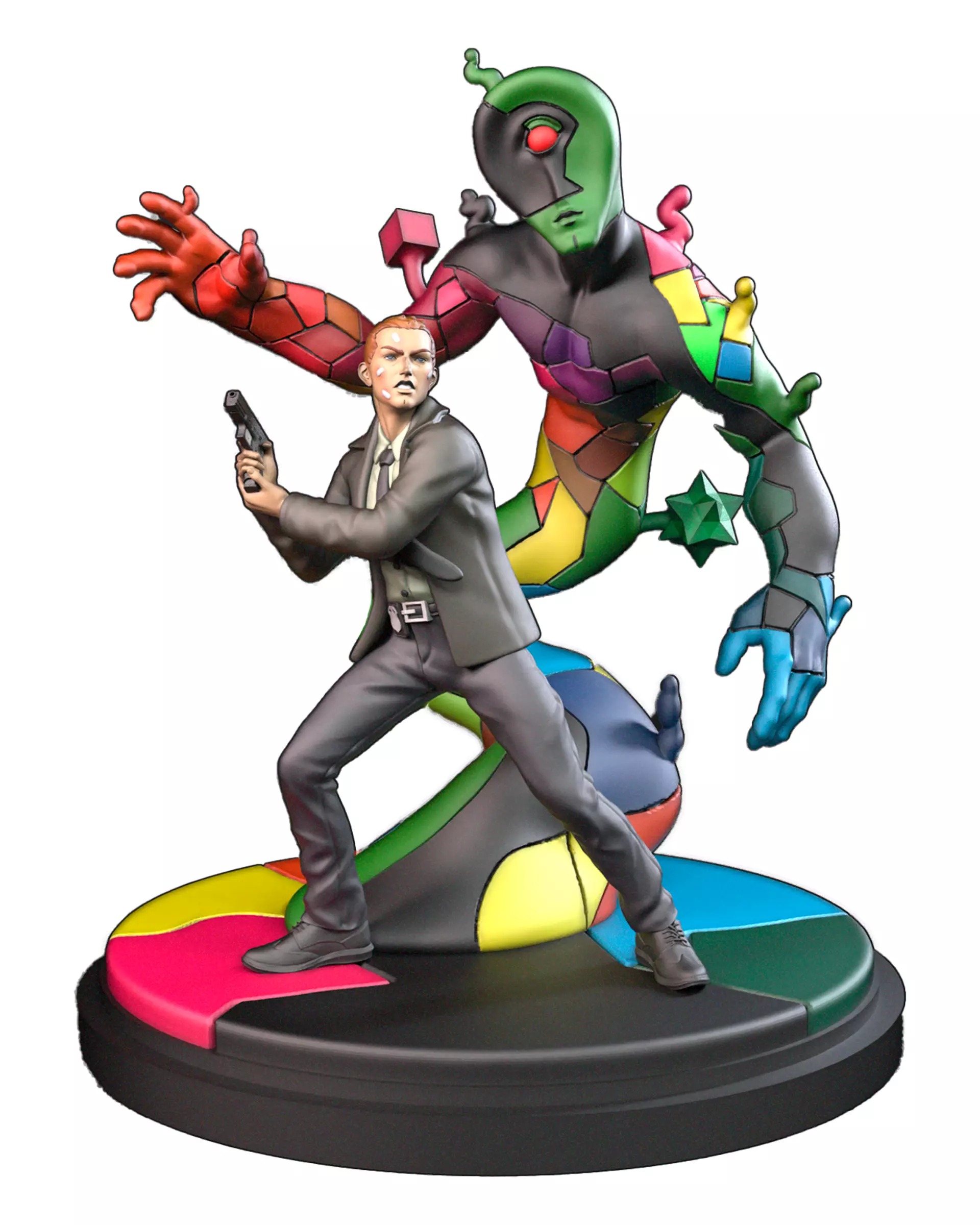 Absolute Martian Manhunter 3D Print STL Miniature RPG 3D print model