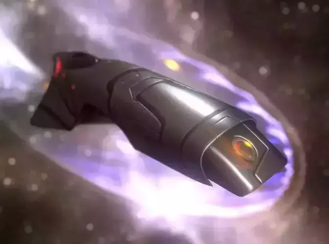 Spaceship - Keeper - Rigged and Animated Version