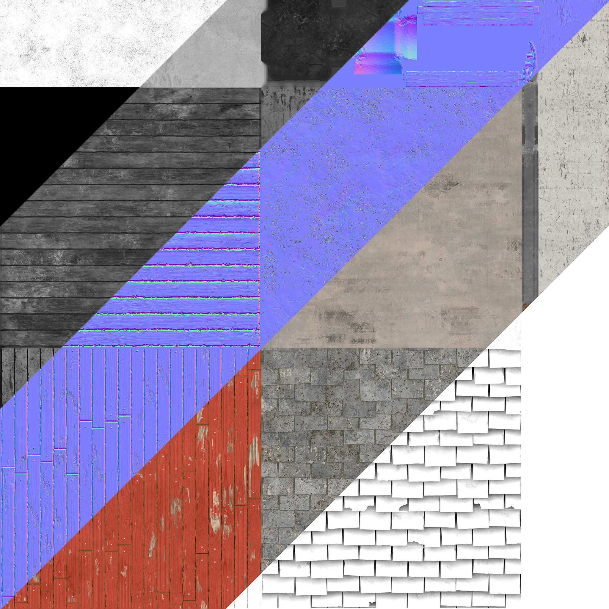 PBR Barn with insulation Low-poly 3D model_10