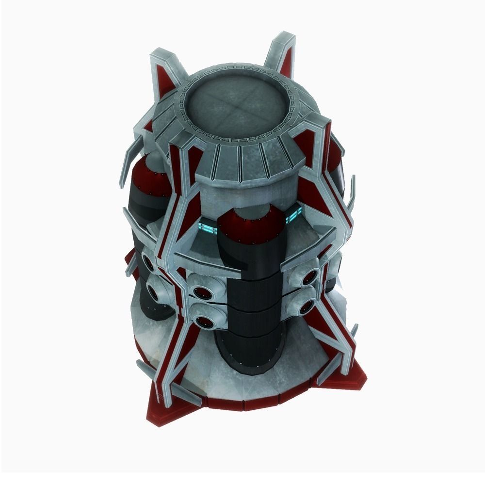 Force field generator 05 sci-fi Low-poly 3D model_2