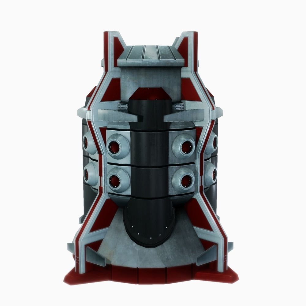 Force field generator 05 sci-fi Low-poly 3D model_1