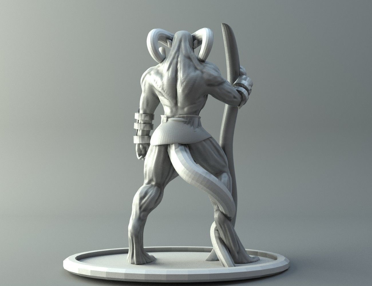 Hunter Demon - Satyrian Free 3D print model_1