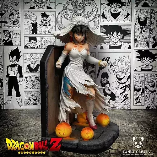 Milk Chi-Chi Wedding Battle Bookend Premium STL - Dragon Ball Z