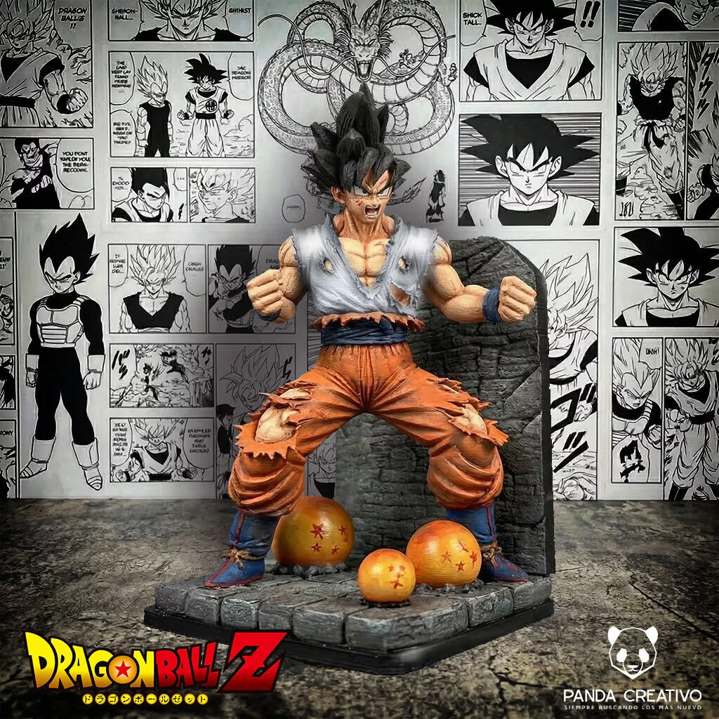 Goku Battle Damaged Bookend El Guerrero Legendario Modelo 3D 3D print model