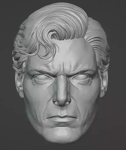 Evil Superman 1978 Head - Christopher Reeve