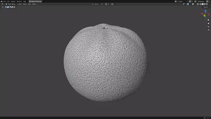 Orange Fruit 3D print model 6