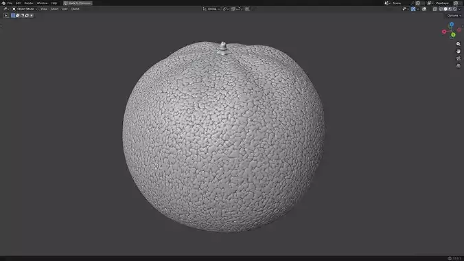 Orange Fruit 3D print model