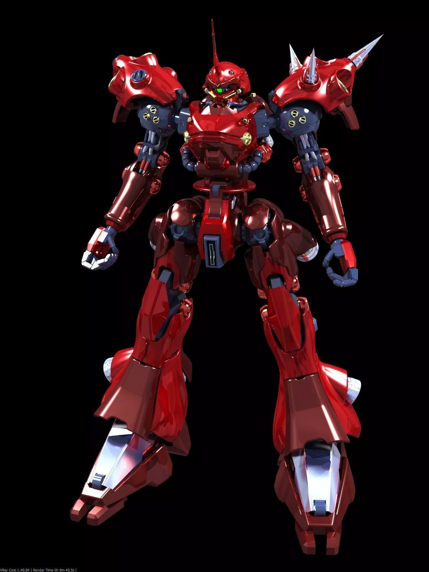 Kampfer custom in mobile suits gundam 3D print model