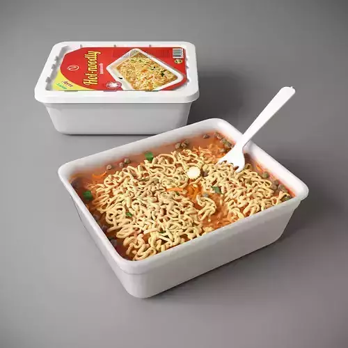 Instant noodle 3D model