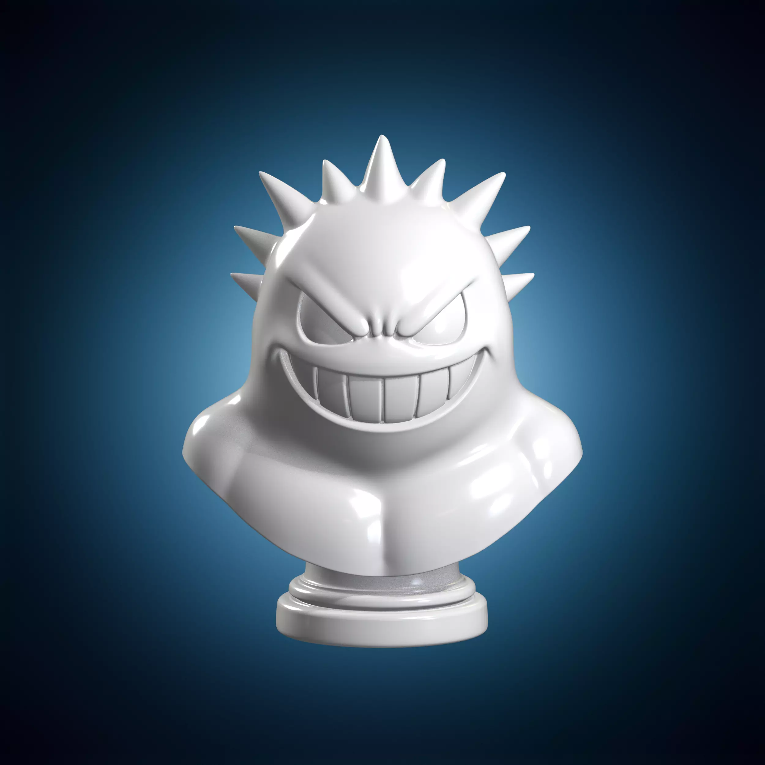 Gengar Bust 3D Print Model 3D print model