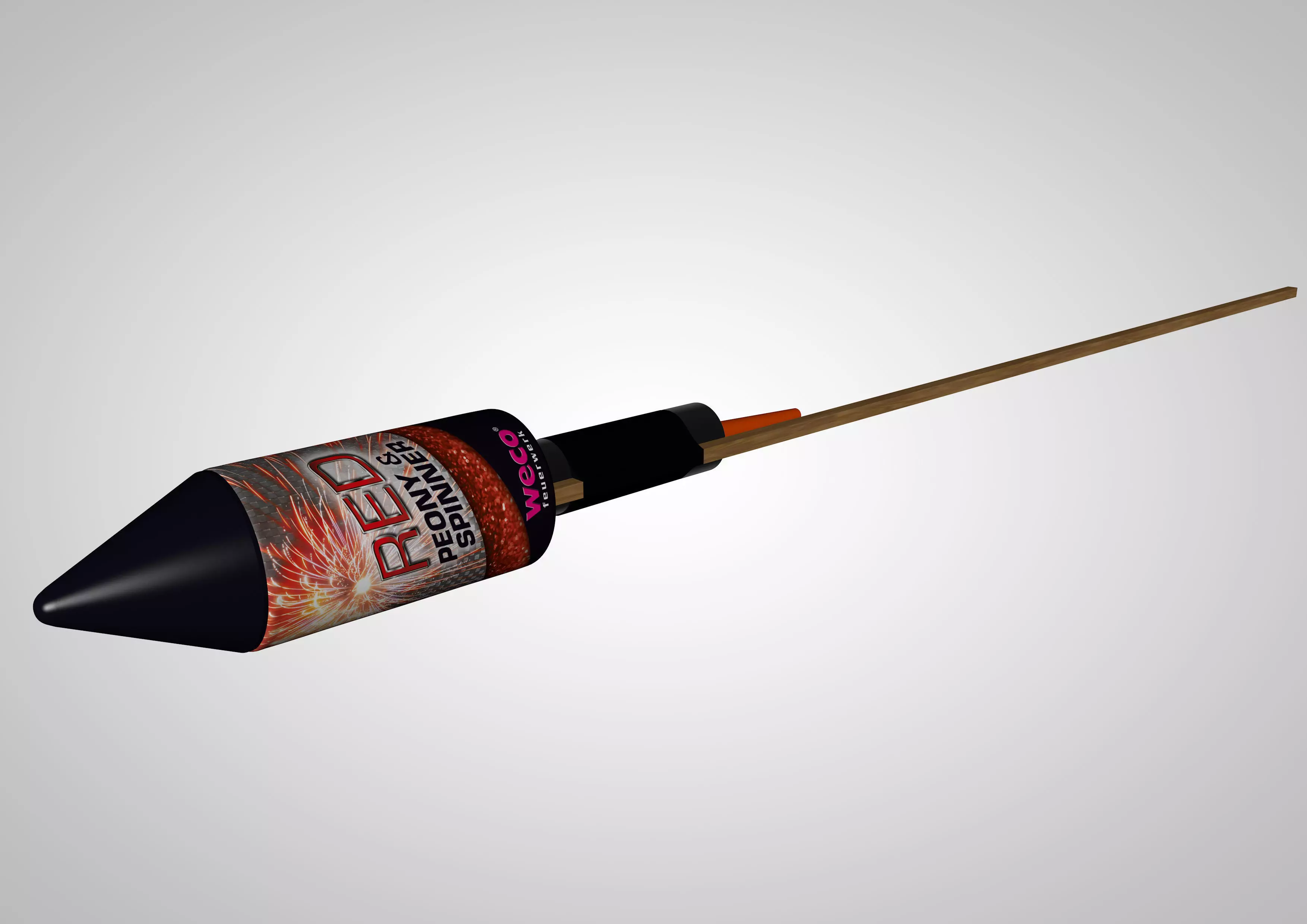 Firework Rocket 3D model
