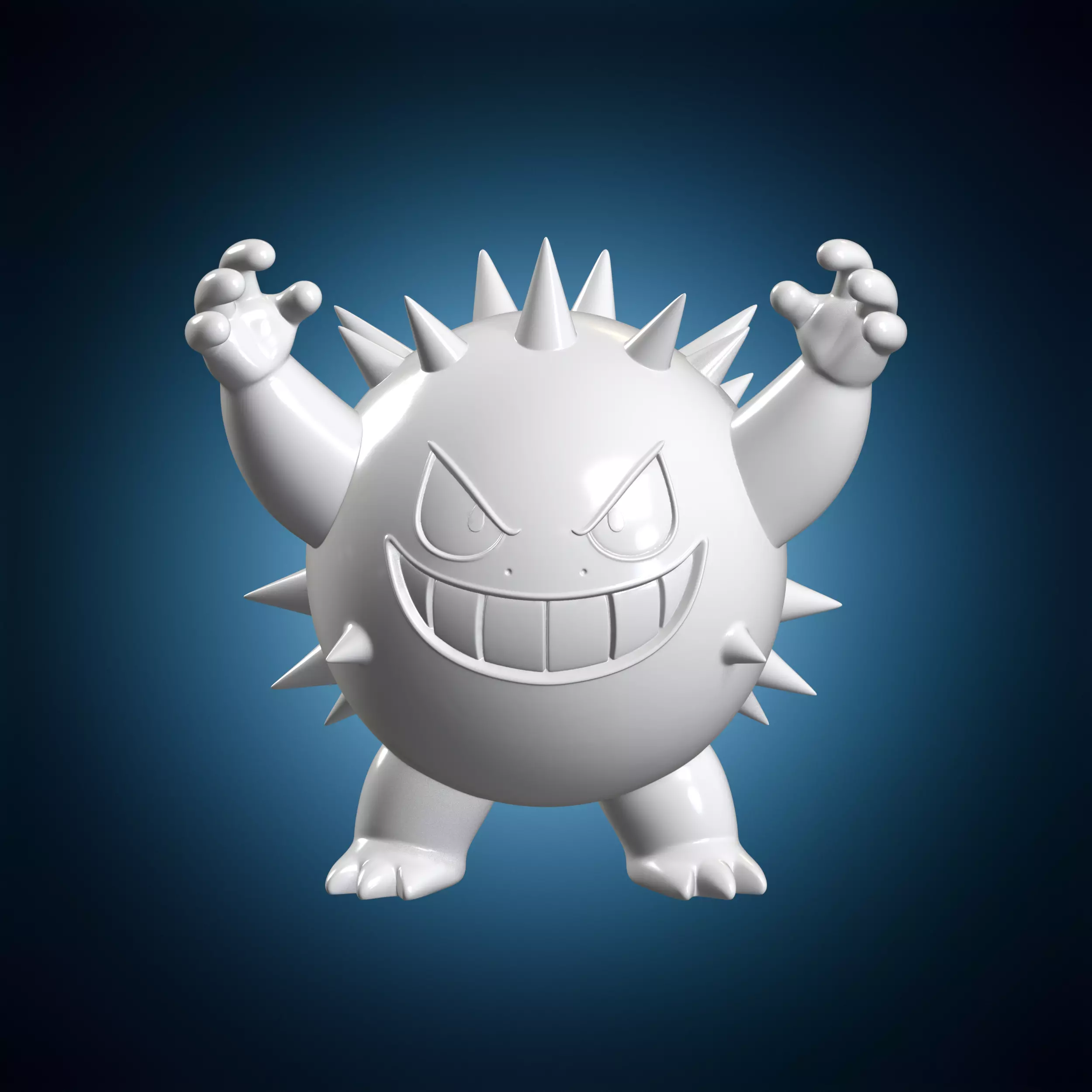 Shadow Ball Gengar 3D Print Model 3D print model