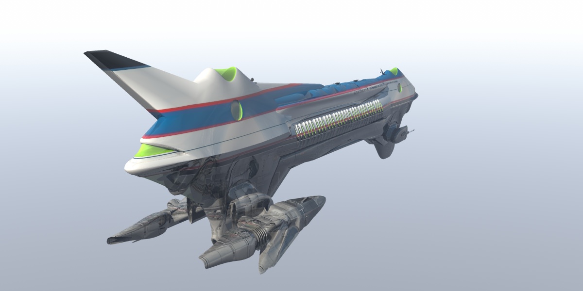 Supercruise Starliner 3D model_2