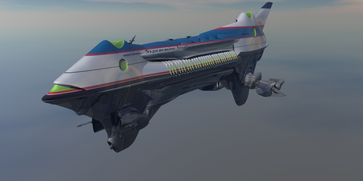 Supercruise Starliner 3D model_1
