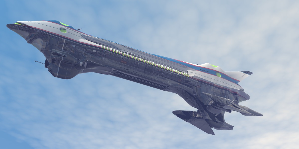 Supercruise Starliner 3D model_4