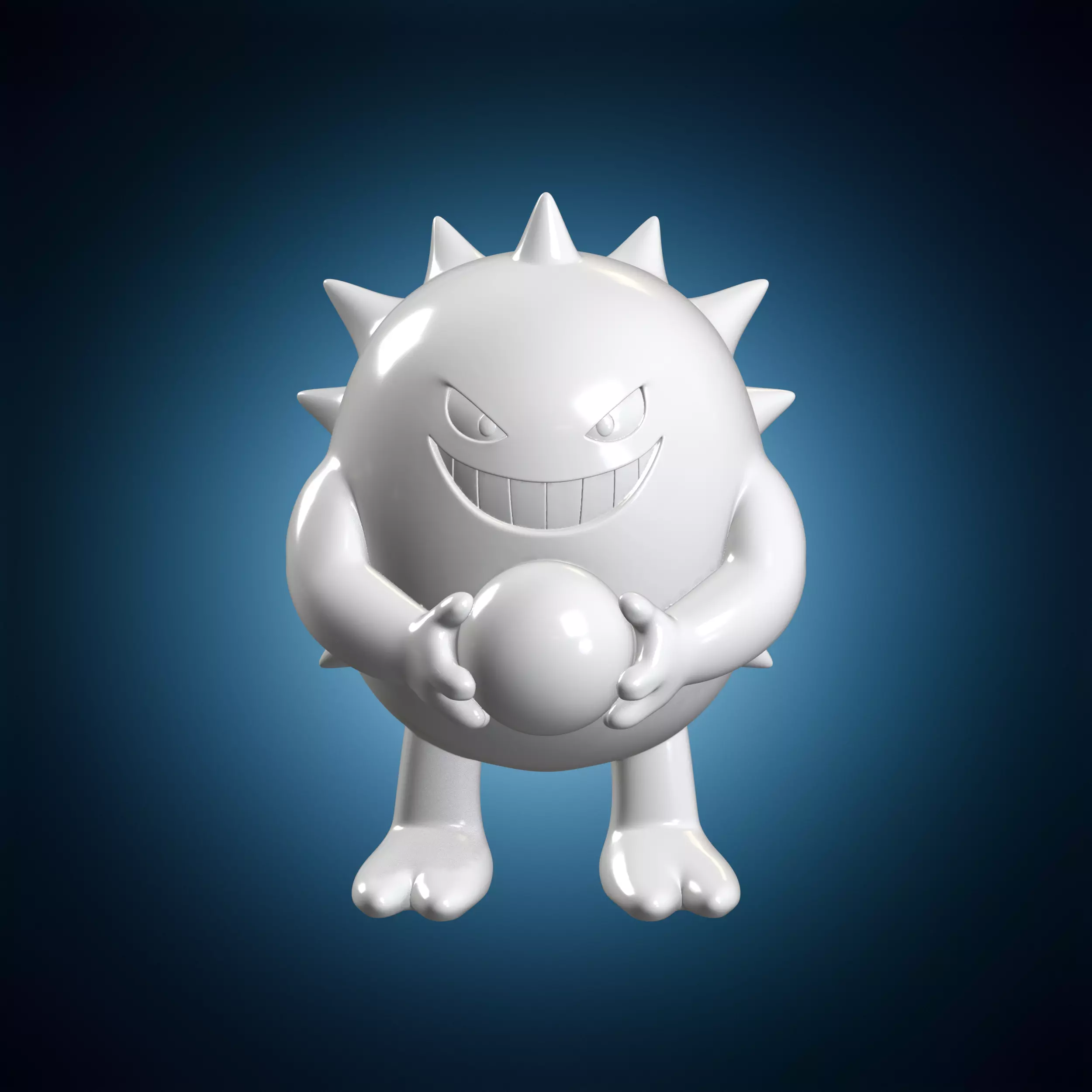 Gengar Holding Ball 3D Print Model 3D print model