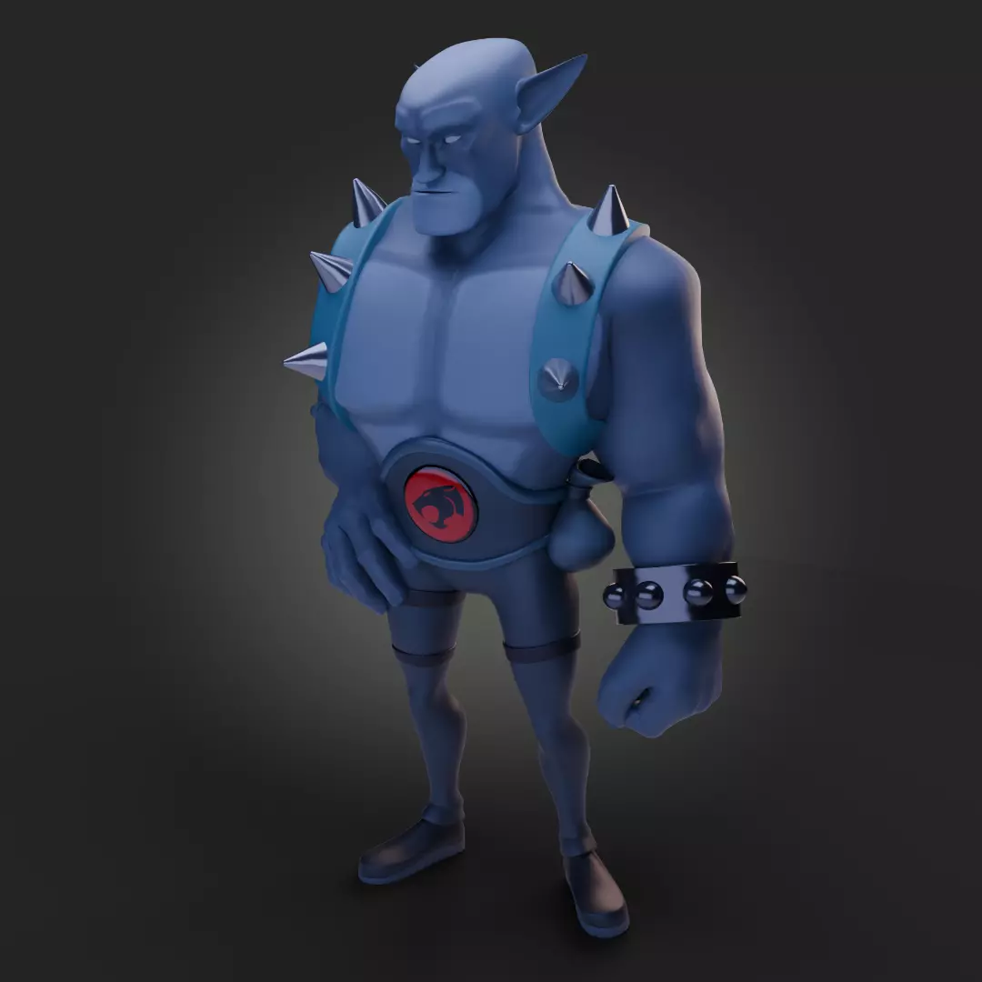 Panthro Thundercats Stylized Character Game Ready 3D Print 3D model
