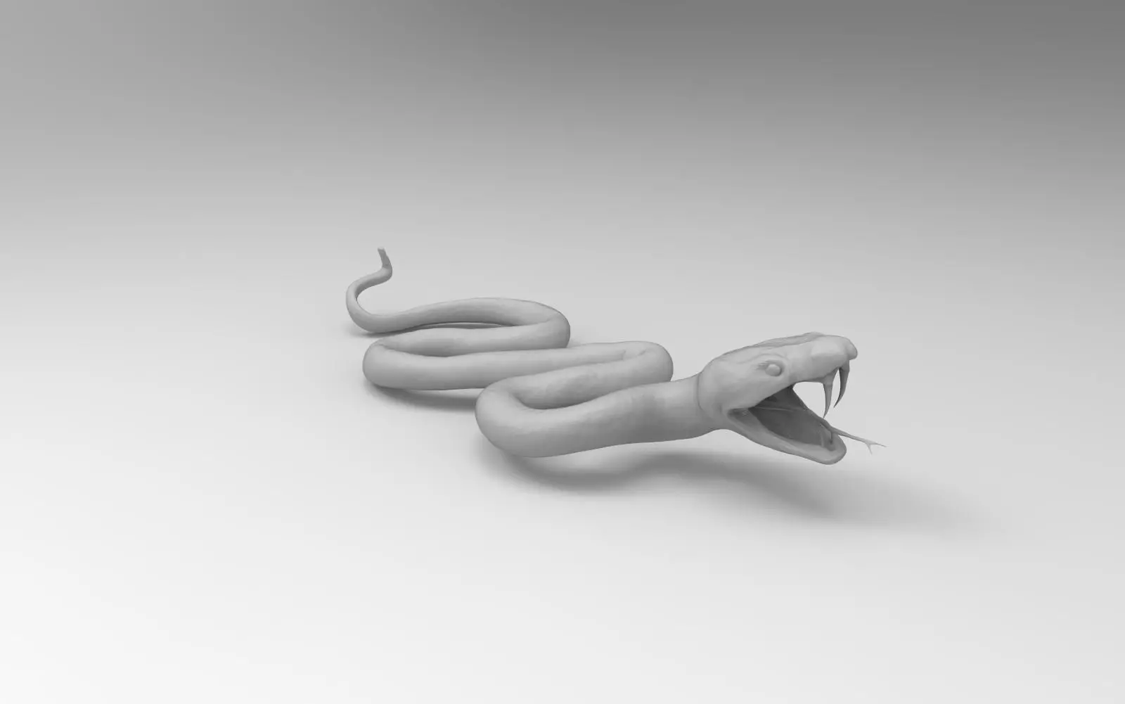 Snake 3D Printable  3D print model_0