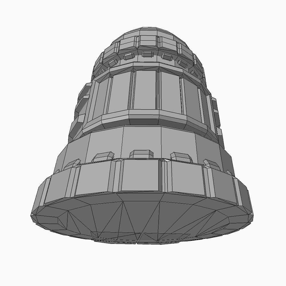 Force field generator 06 sci-fi Low-poly 3D model_6