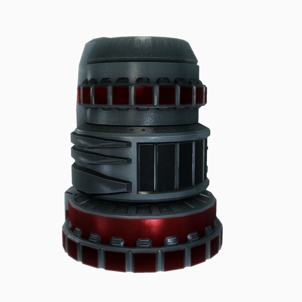 Force field generator 06 sci-fi Low-poly 3D model_4