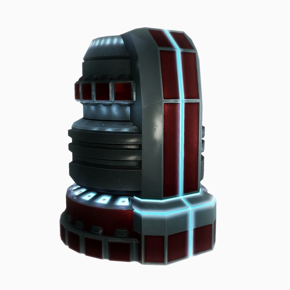 Force field generator 06 sci-fi Low-poly 3D model_2