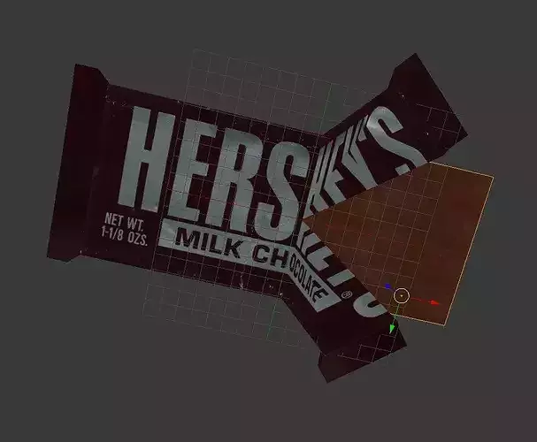 The Hershy Bar Low-poly 3D model